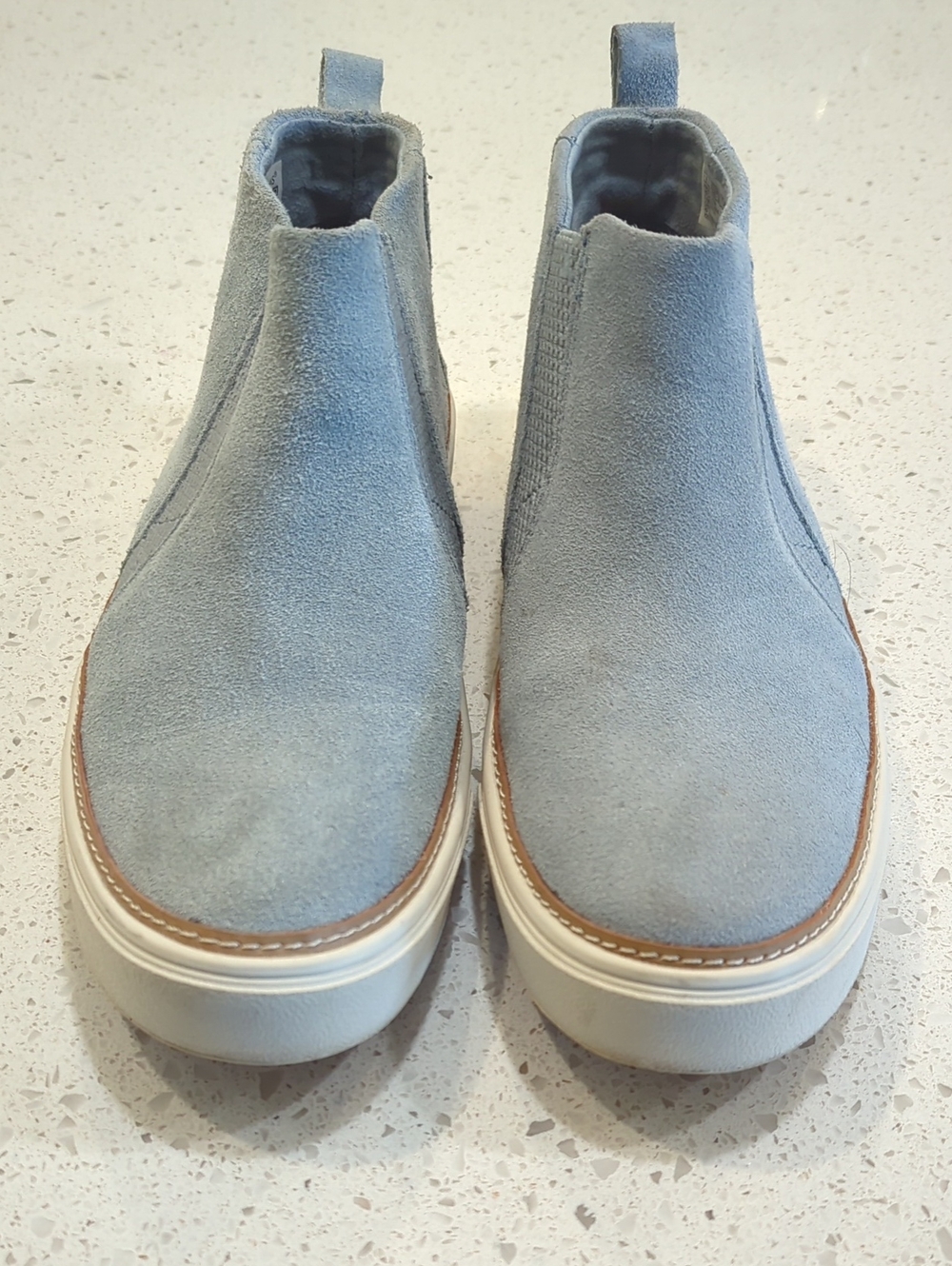 Toms Women's Bryce Stone Grey Suede Slip Ons